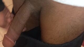 I try to holding pee in toilet but watch what happened - porn video